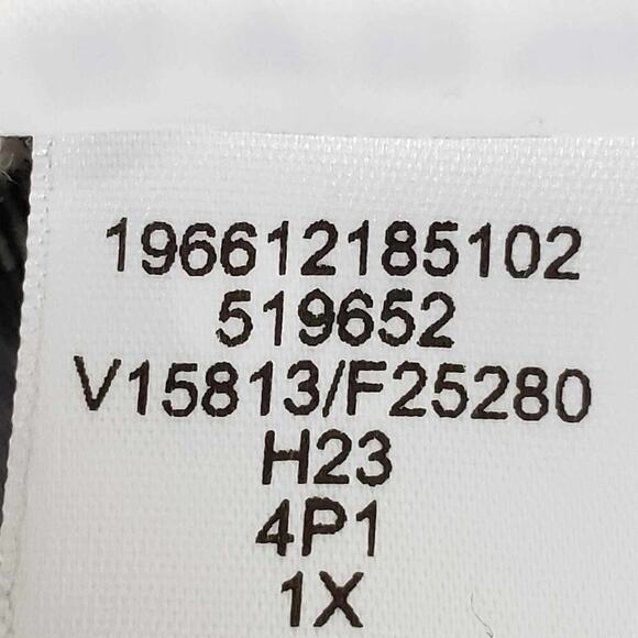 Lands End Shirt Womens Plus Size 1X Black Plaid Long Sleeve Button Up Flannel - Picture 8 of 12